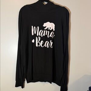 Black Shirt with 'Mama Bear' Graphic